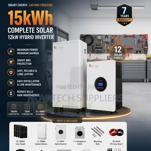 Complete 15kWh Felicity Hybrid Solar Power System With BMS
