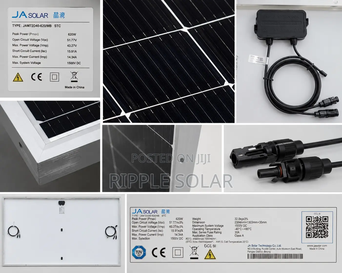 620W Monocrystalline Panel High Efficiency N-Type