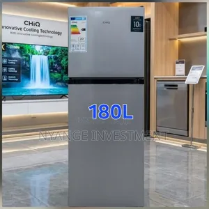 180liters CHIQ Fridge Double Door Silver