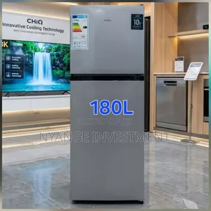 180liters CHIQ Fridge Double Door Silver