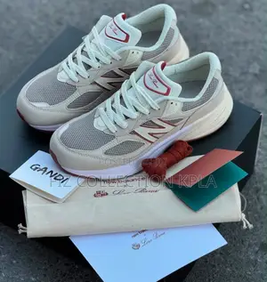 Original New Balance 990v6 X Loro Piana Raw Cashew Casual Sneakers