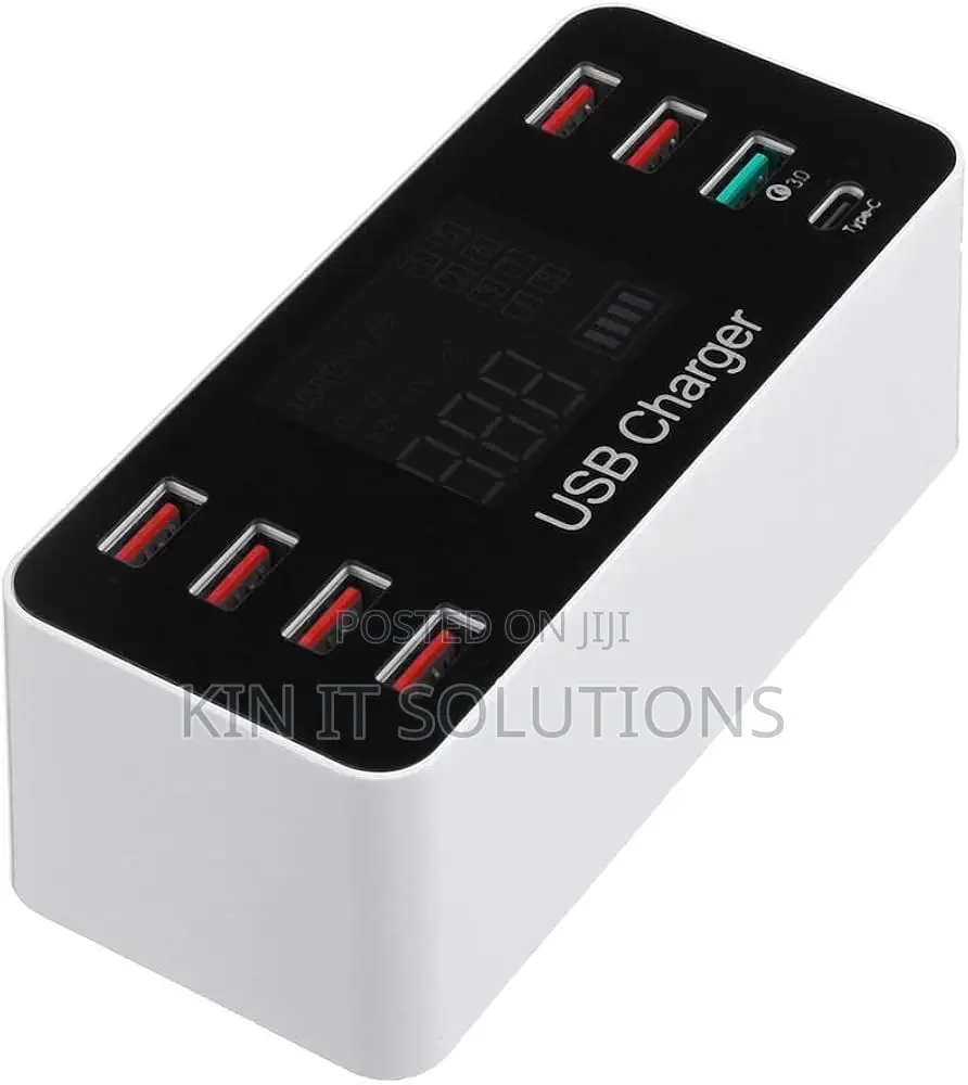 8port Smart LED Display Charger