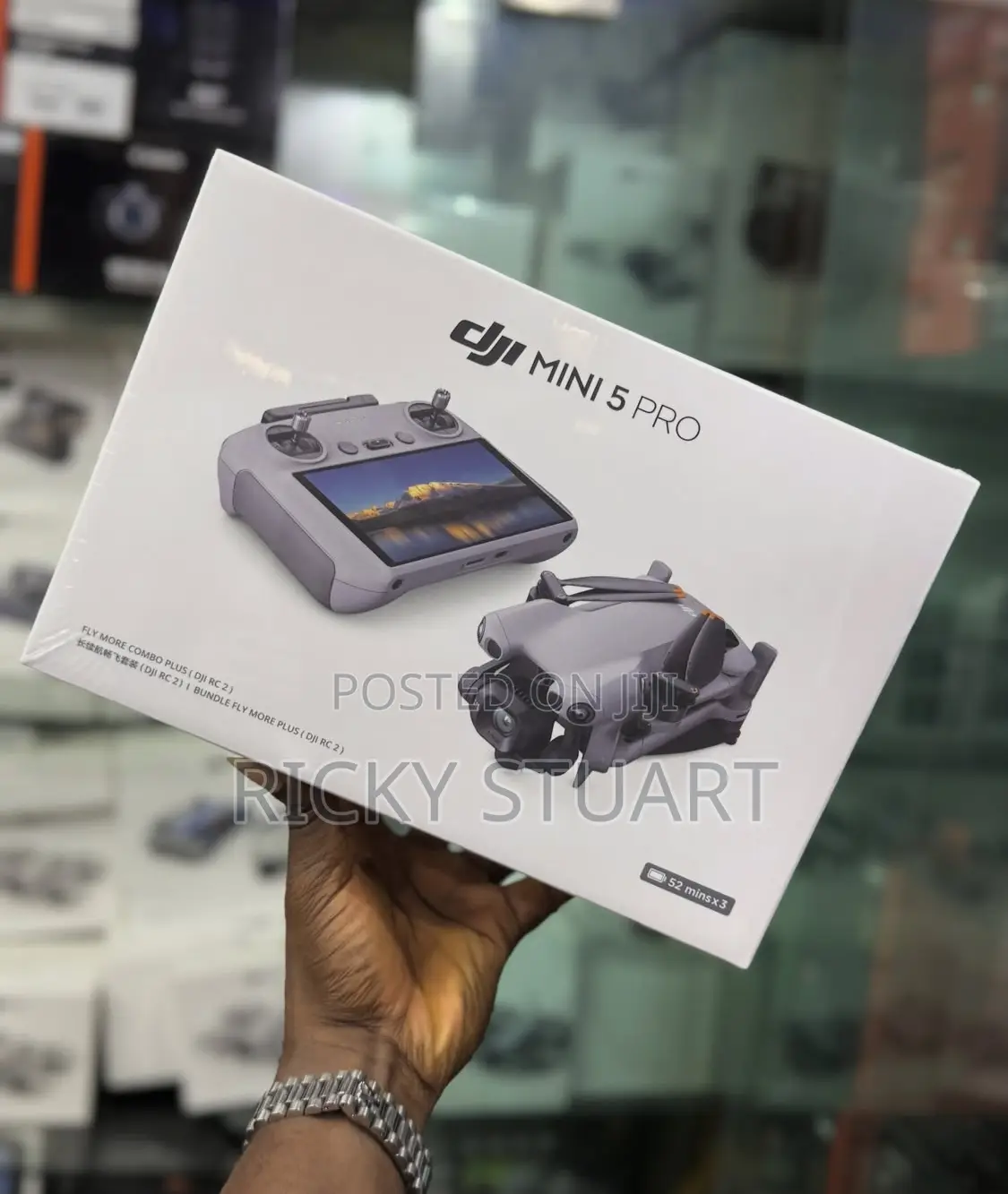 DJI Mini 5 Pro Fly More Combo Plus Featuring the DJI RC 2 Controller.