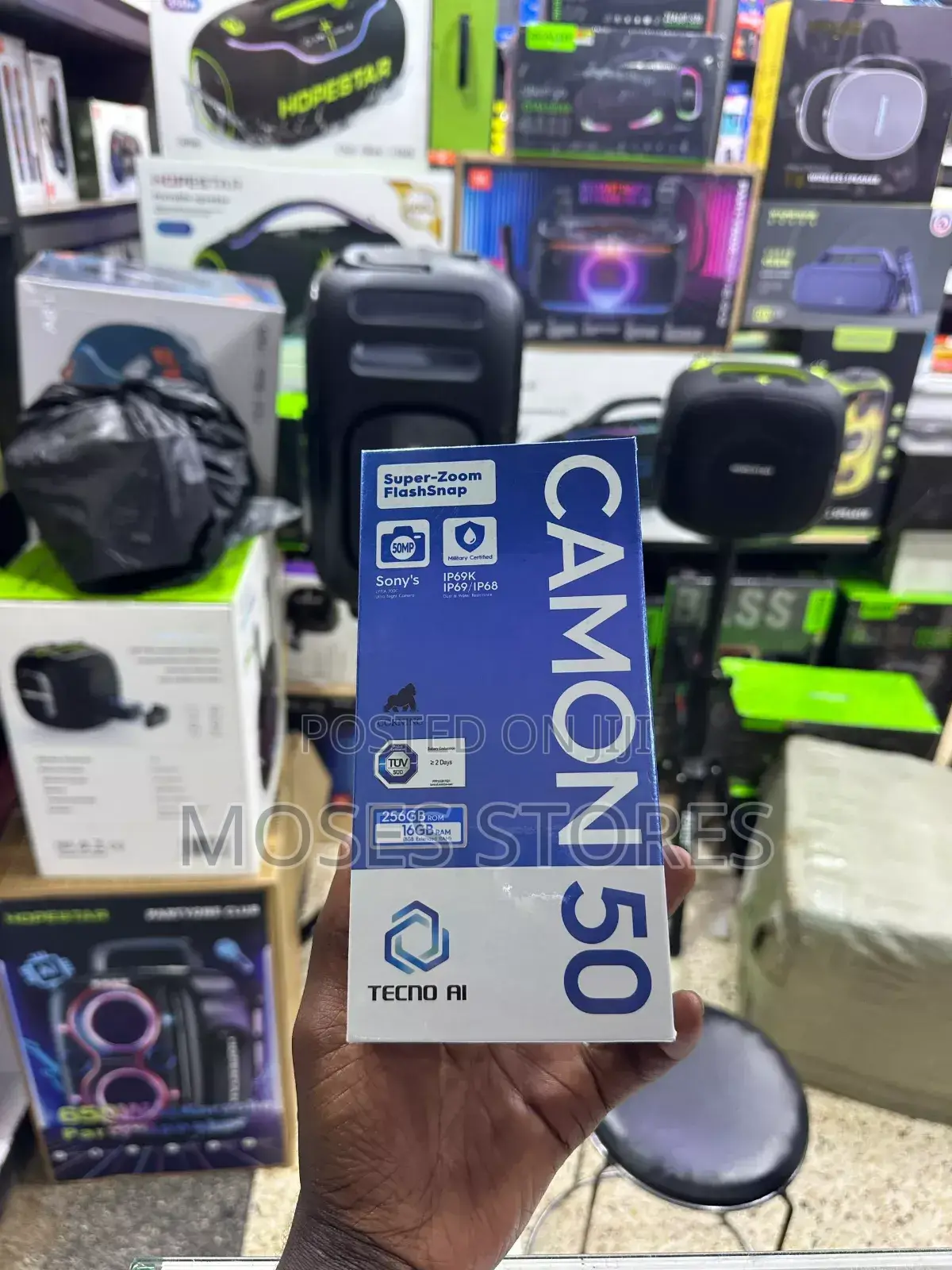 New Tecno Camon 50 256 GB Black