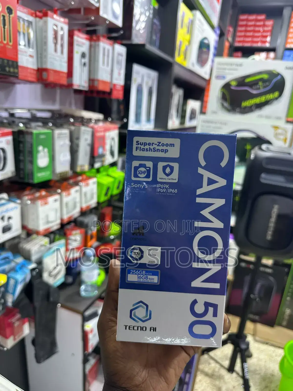 New Tecno Camon 50 256 GB Black