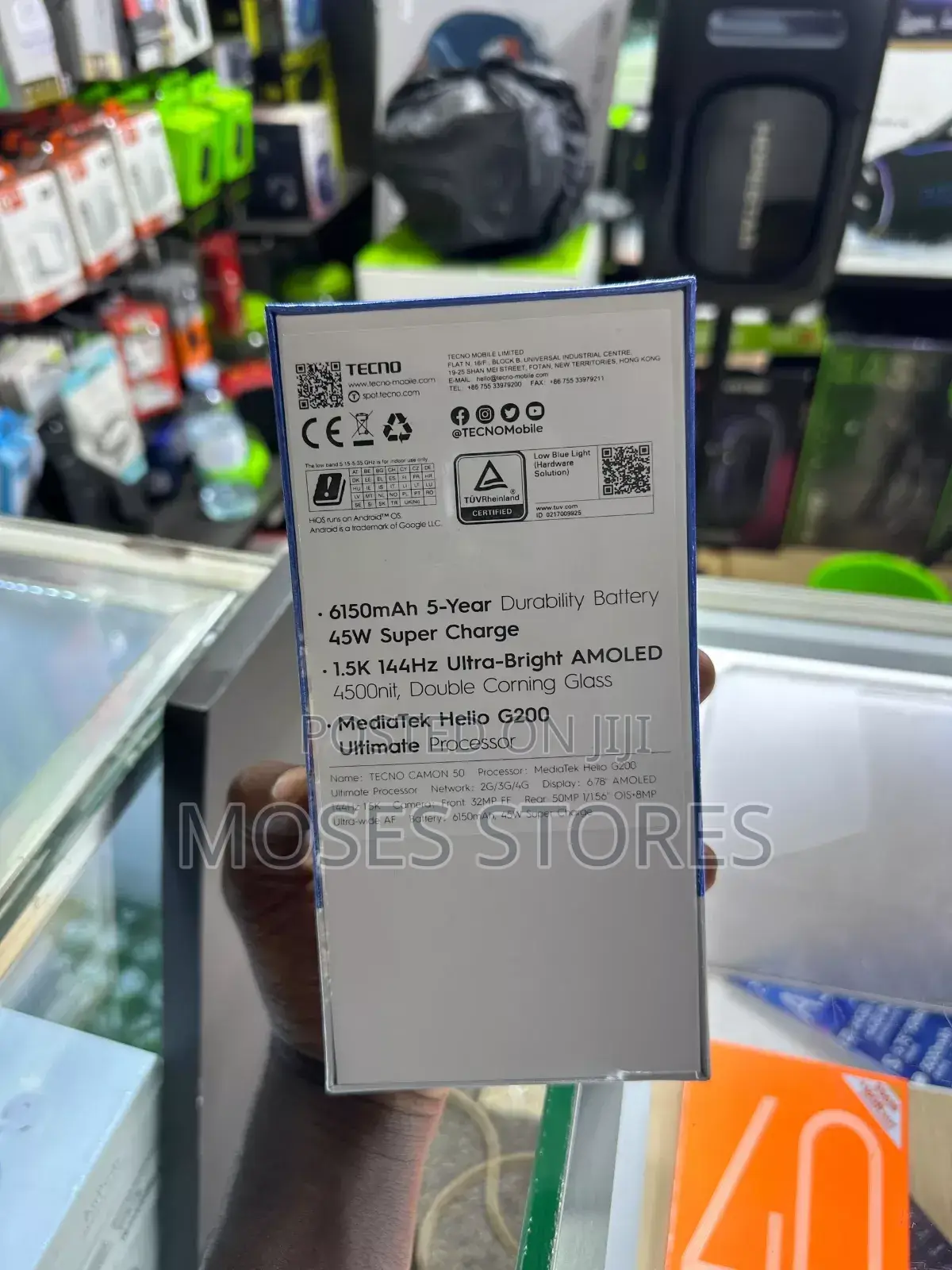 New Tecno Camon 50 256 GB Gray