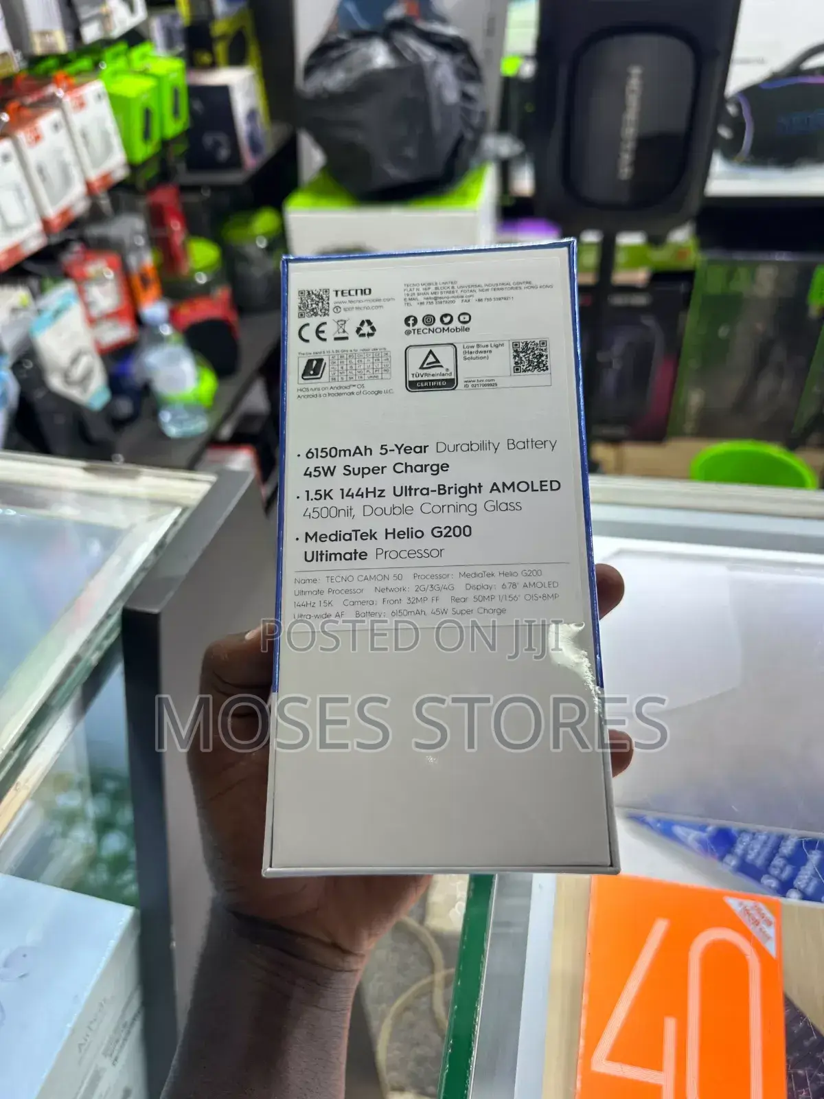 New Tecno Camon 50 256 GB Silver