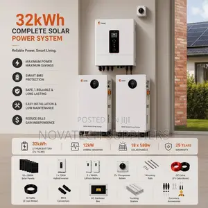 32kWh SRNE Lithium Hybrid Solar System 12kW Complete Package