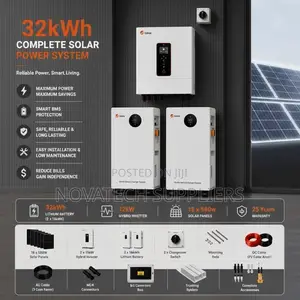 32kWh SRNE Lithium Solar Kit With All Accessories