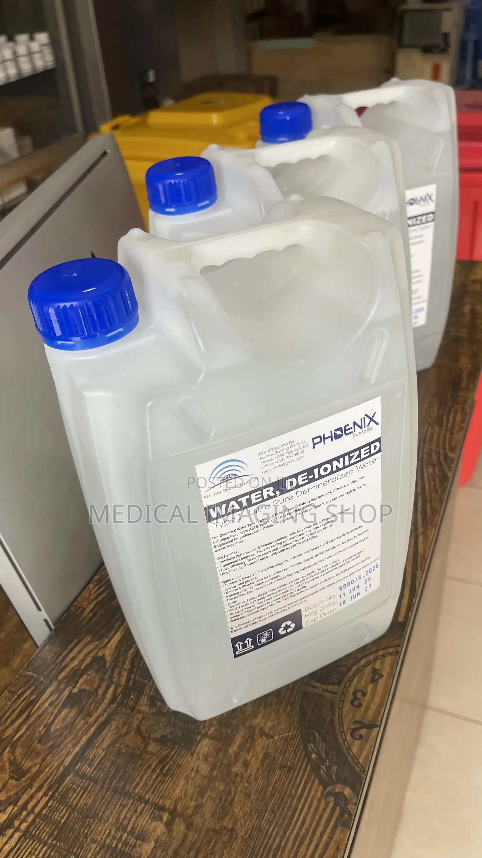 Distilled Deionized Water 5L