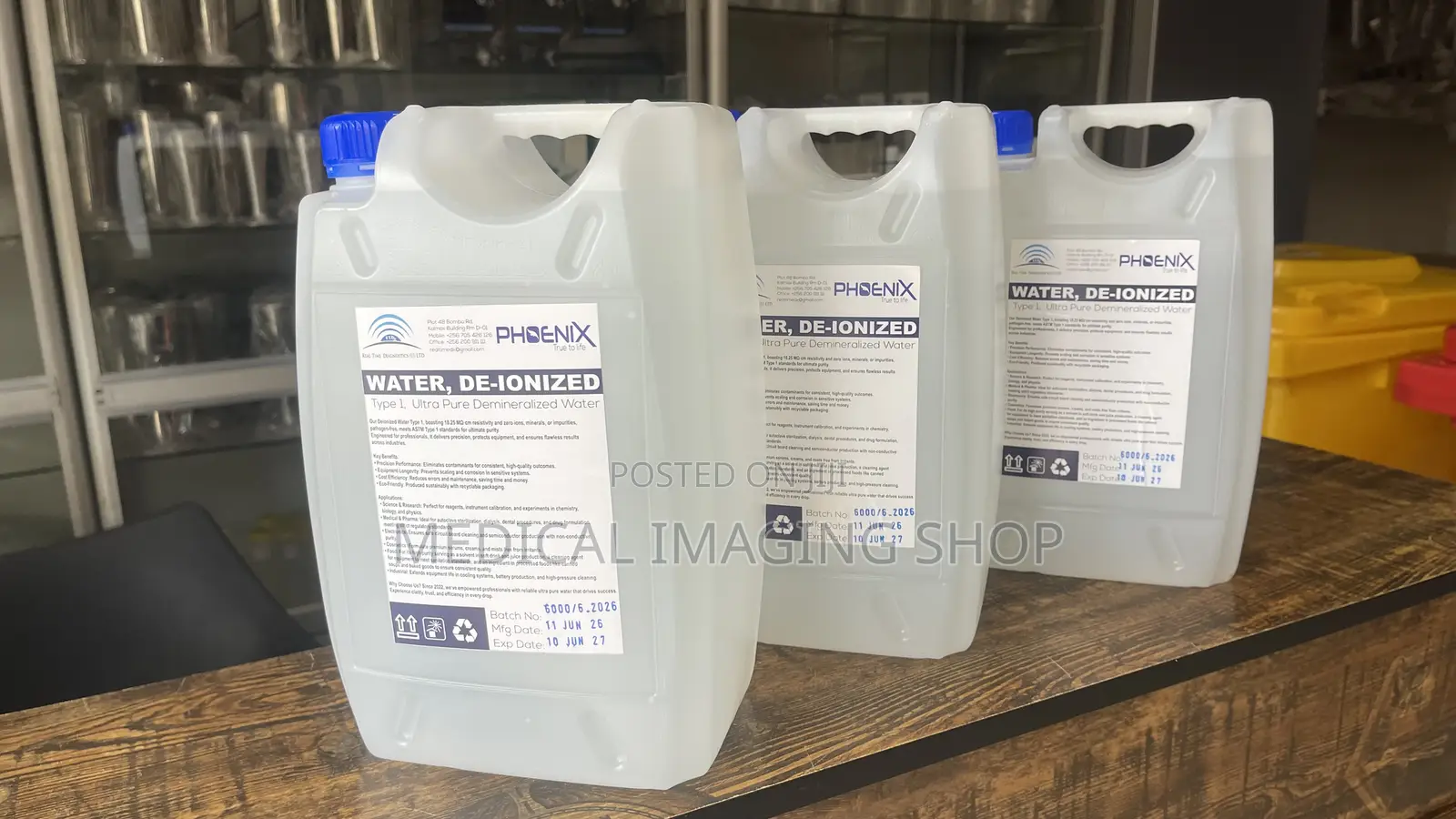 Distilled Deionized Water 5L