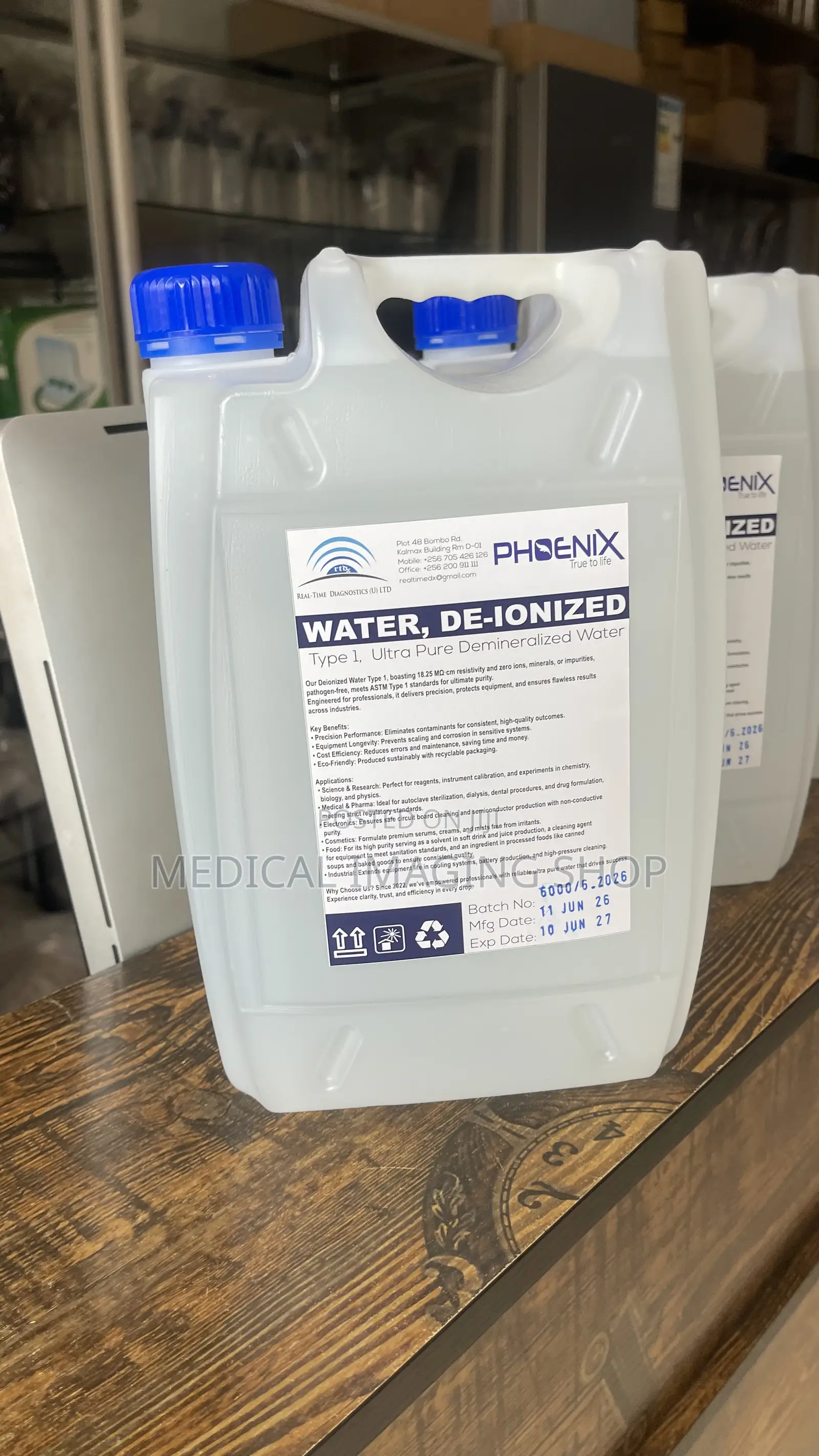 Distilled Deionized Water 5L