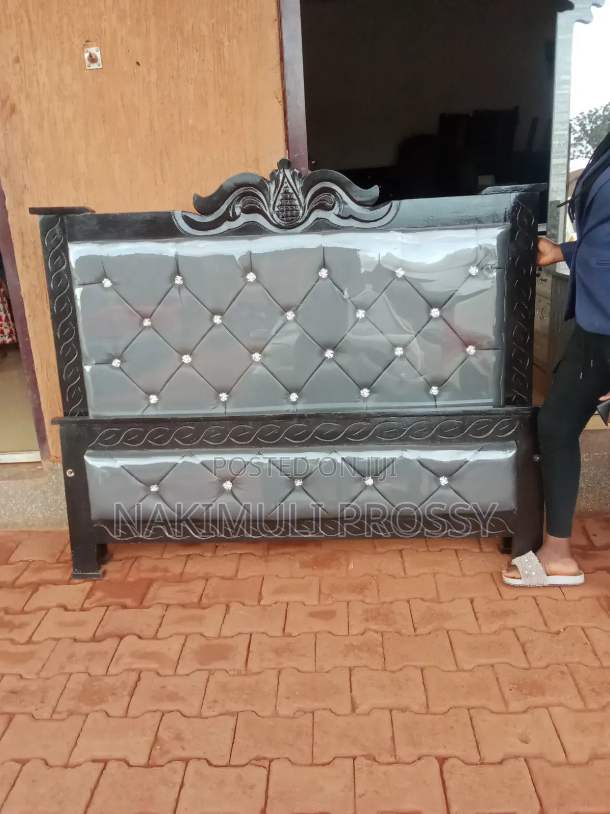 5by6 Black and Gray Bed S-Design Frame