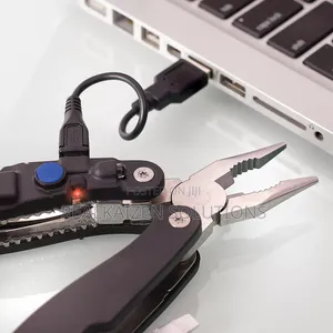 USA SMART GEAR 12 in 1 Rechargeable Flash Light Multi Tool