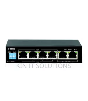 D-Link 6-Port 10/100 Unmanaged Long Range 250m PoE Switch