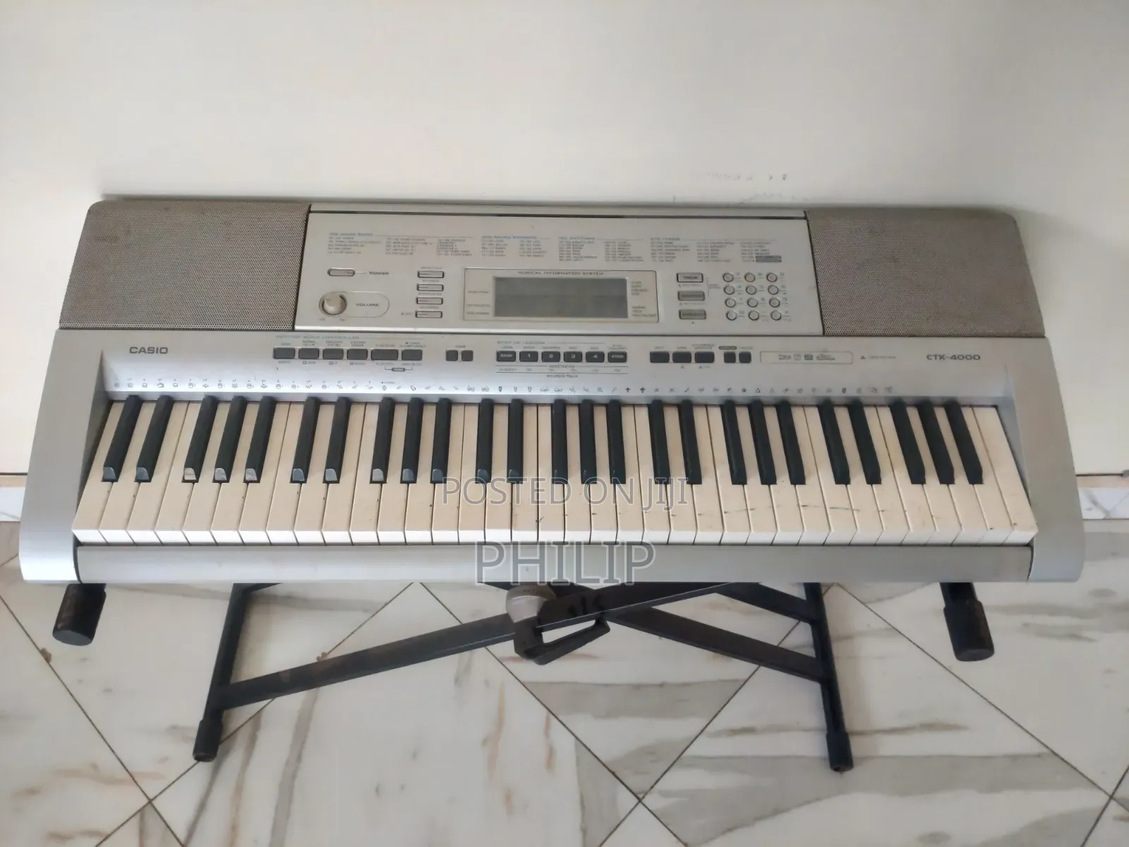 Used Casio CTK-4000 Keyboard With Stand –