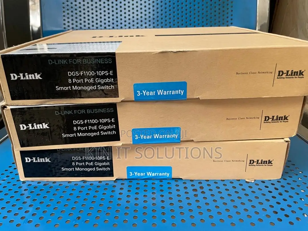 DGS-F1100-10PS-E 8-Port Gigabit PoE Smart Managed Switch .