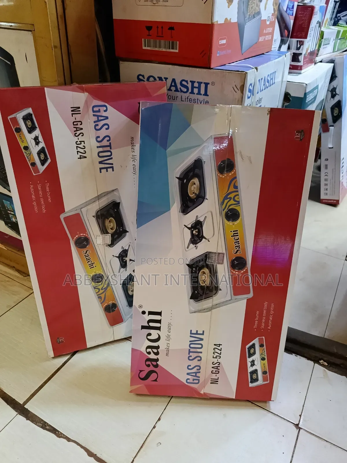 Saachi Triple Burner Gas Stove,