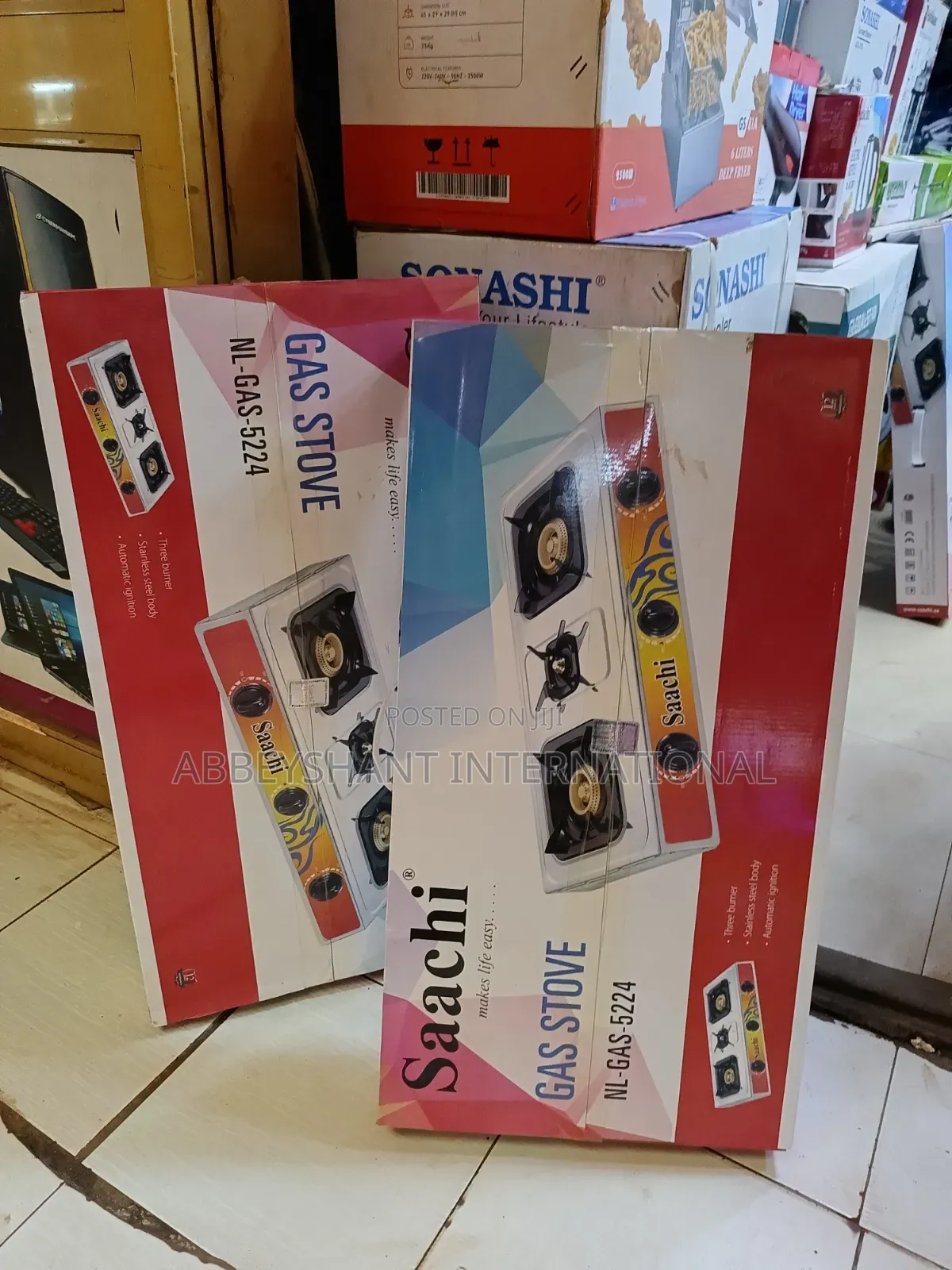 Saachi Triple Burner Gas Stove,