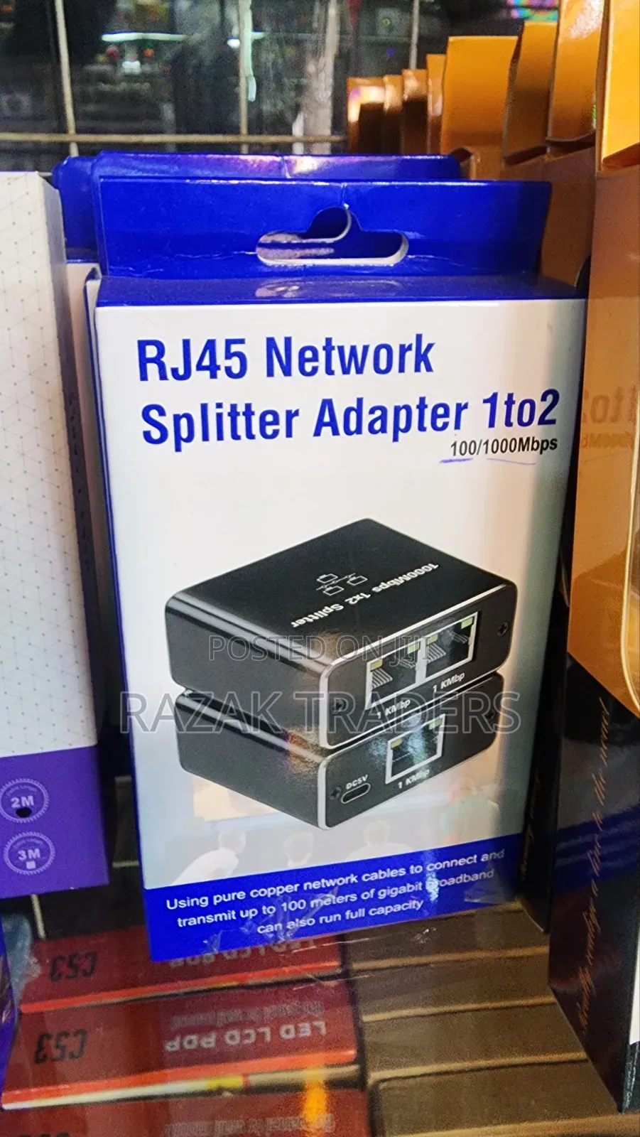 RJ45 Internet Splitter - 1 to 4 - 1000Mbps - Gigabit Ethernet Hub