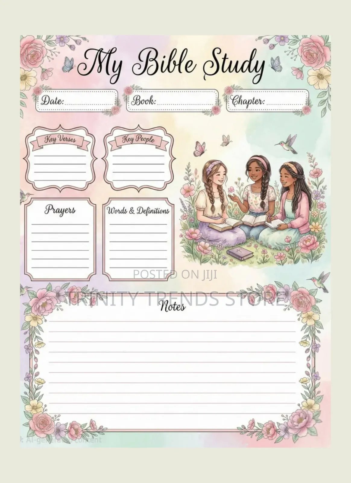 My Bible Study Journal – A5 | 100 Pages