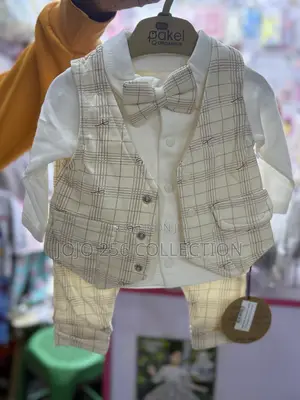 Cream Cute Baby Outfit