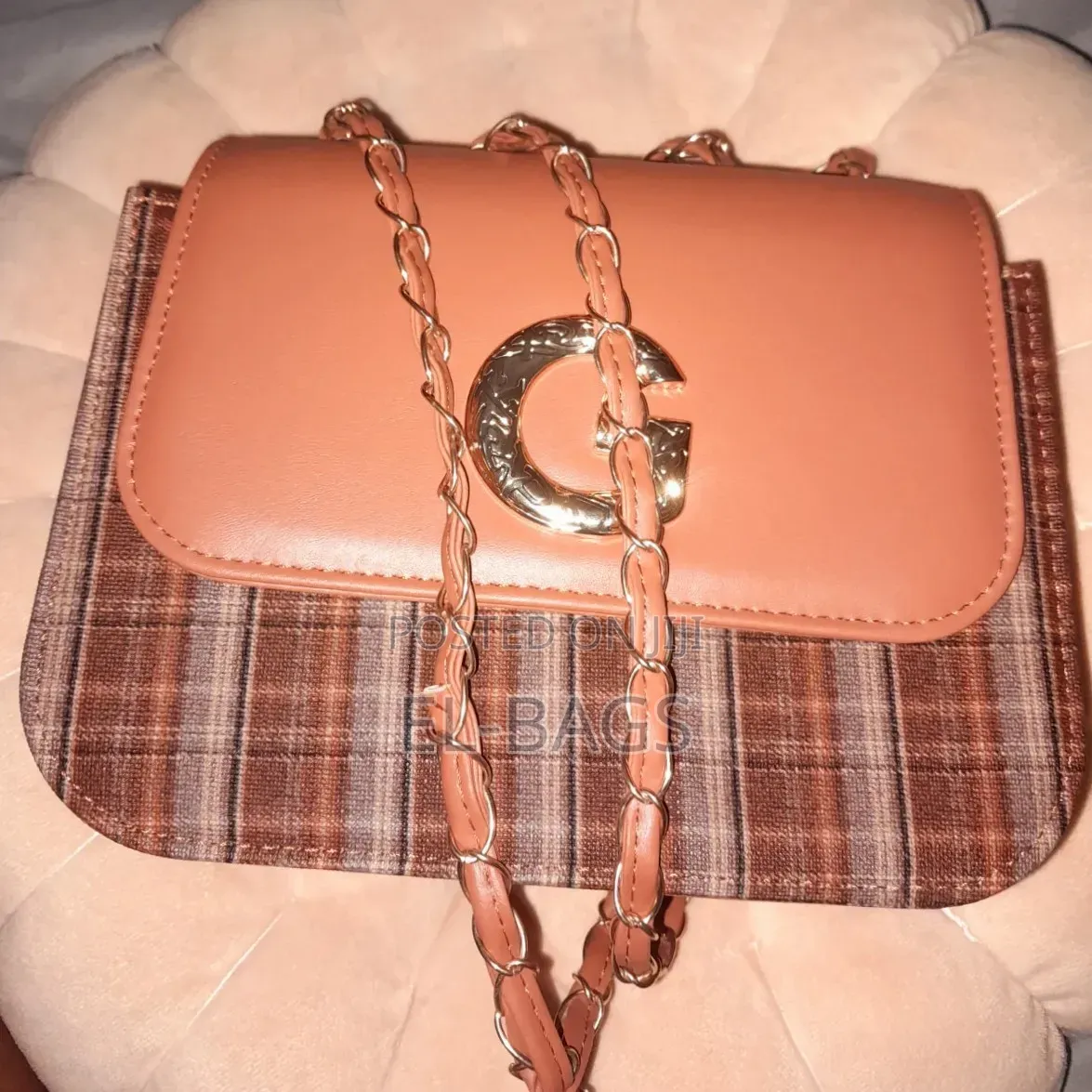 The G-Hardware Textured Shoulder Bag