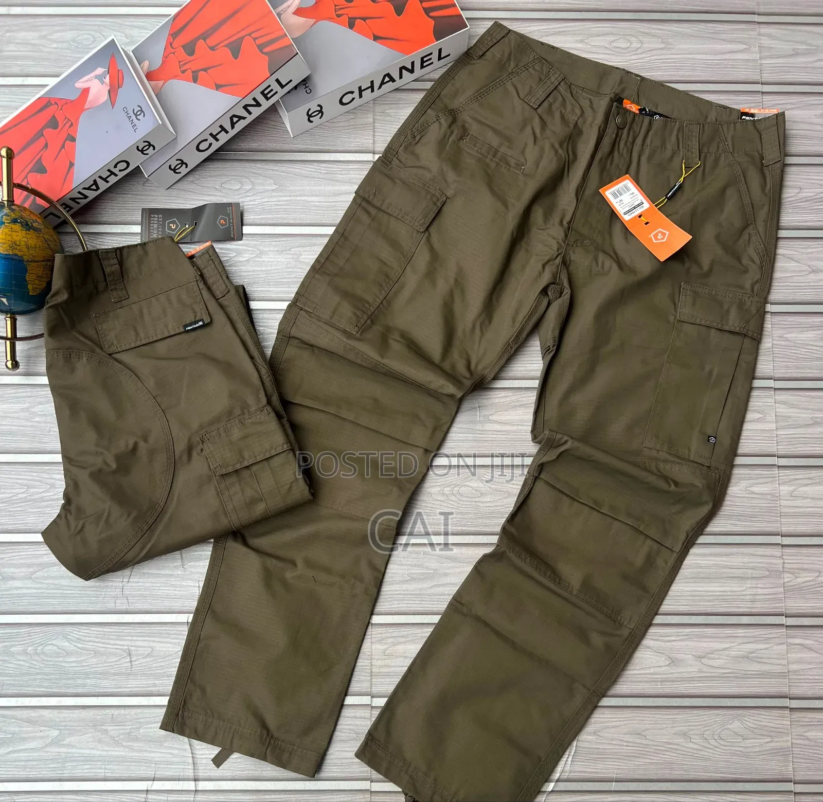 Khaki Durable Cargo Pants