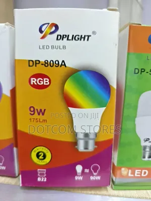 DPLIGHT DP-809A RGB LED Bulb With a B22 Bayonet Base