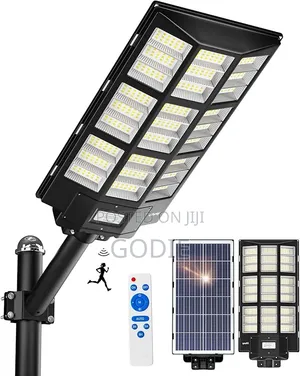 All-in-One Solar-Powered LED Street Light With an Integrated Panel.