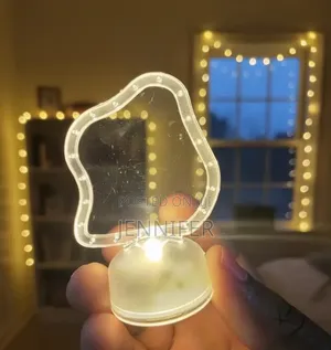 12pcs Decorative Acrylic Led Warm Light Mini Lamps