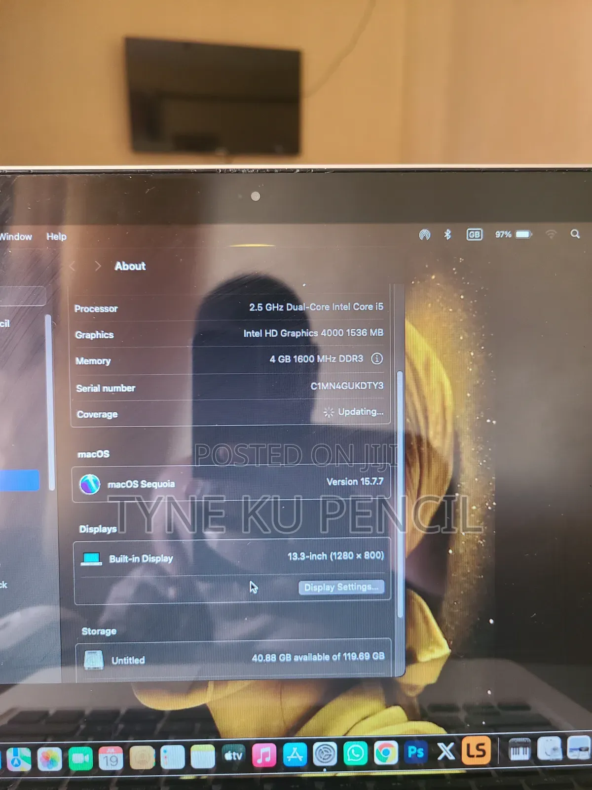 Laptop Apple MacBook Pro 4GB Intel Core i5 SSD 128GB