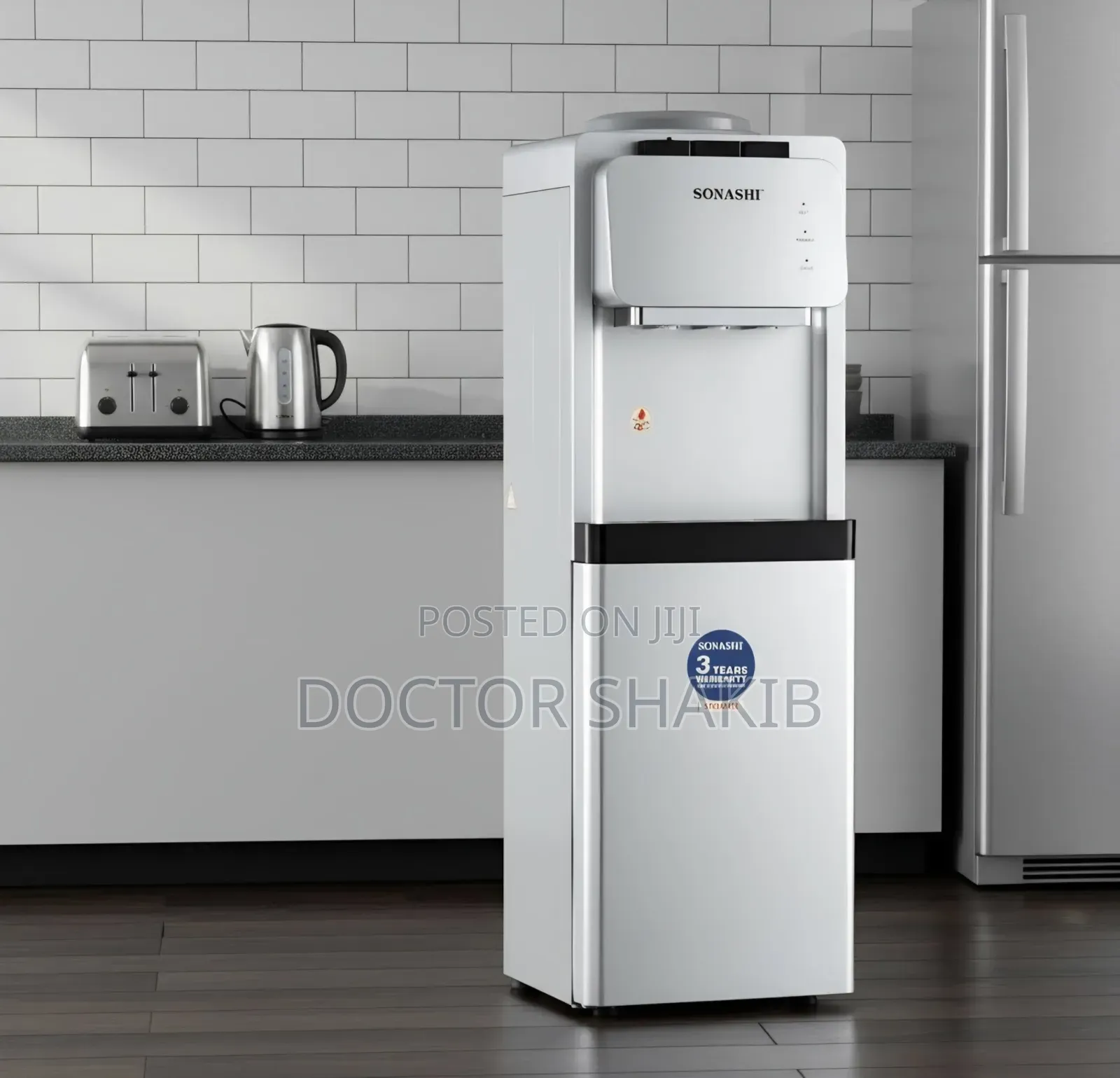 Sonashi 3 Taps Water Dispenser With Storage Cabinet