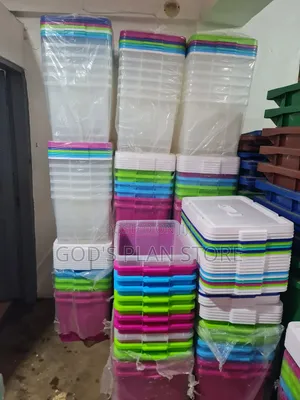 Multi -Color Stackable Plastic Storage Boxes Plastic Storage Boxes
