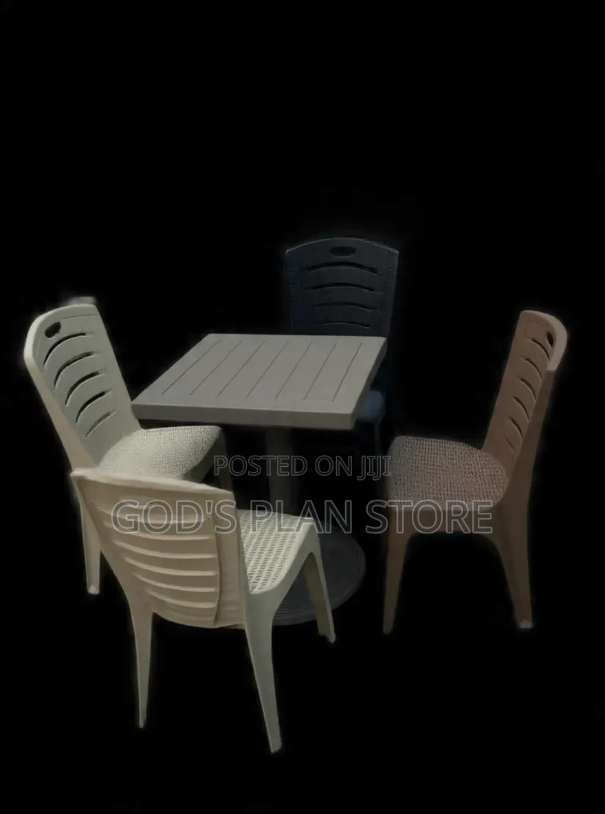 Chroma Plastic Table and Chairs Plastic Table and Chairs Set