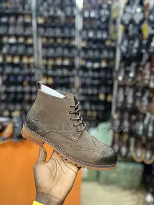Timberland Brown Distressed Leather Lace-Up Boots