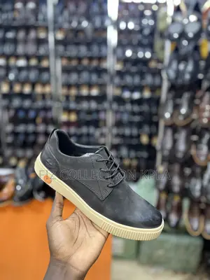 Timberland Black Leather Casual Shoes
