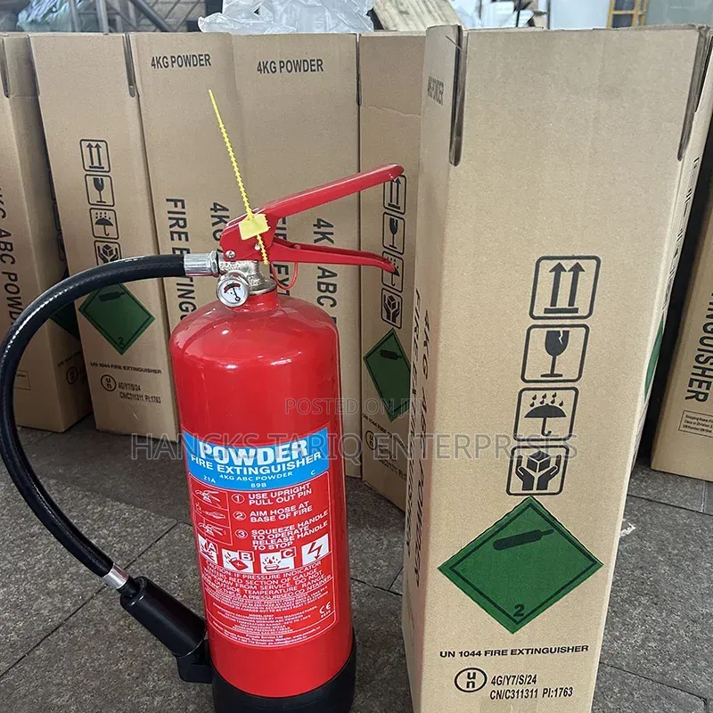 Safety Plus 4KG ABC Powder Fire Extinguisher.