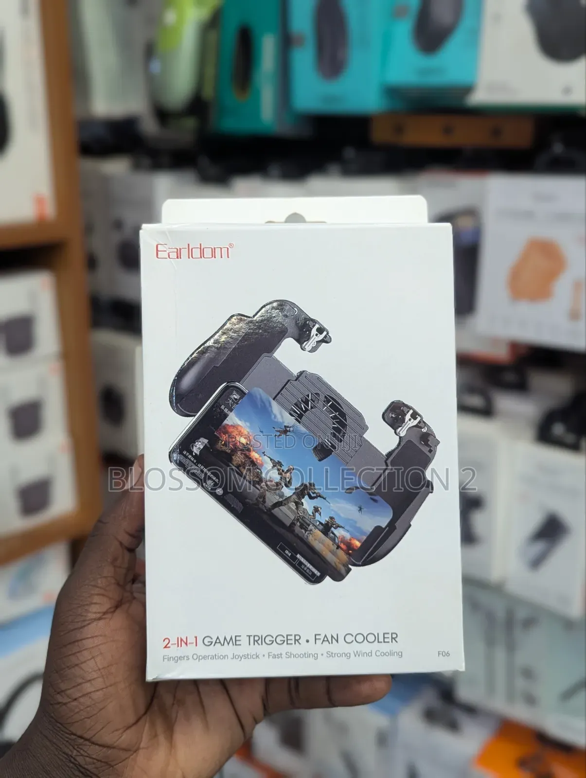 Earldom 2-in-1 Game Trigger and Fan Phone Cooler