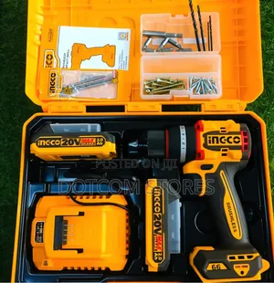 66nm Ingco 20v Li-Ion Brushless Cordless Compact Impact Drill.