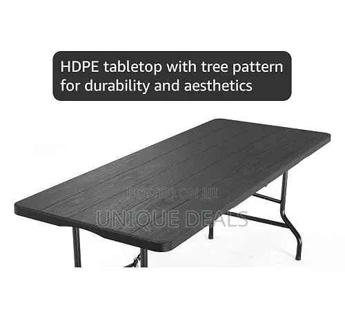 Black Plastic Folding Table
