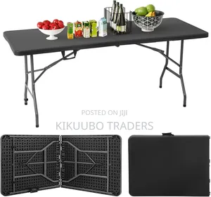 Folding Table | Black | Portable Plastic Table