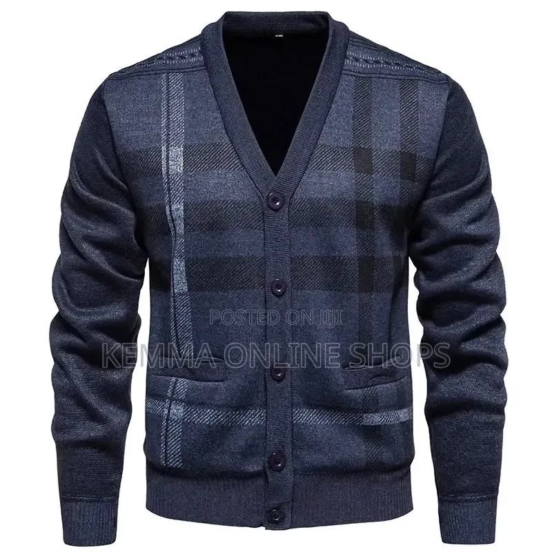 Vneck Button Closure Sweaters