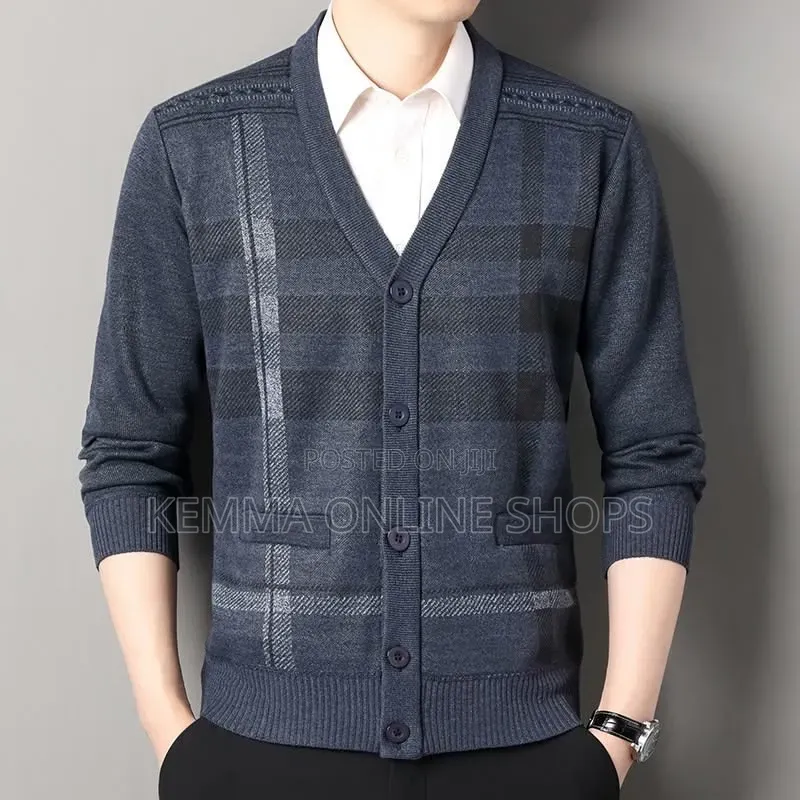 Vneck Button Closure Sweaters