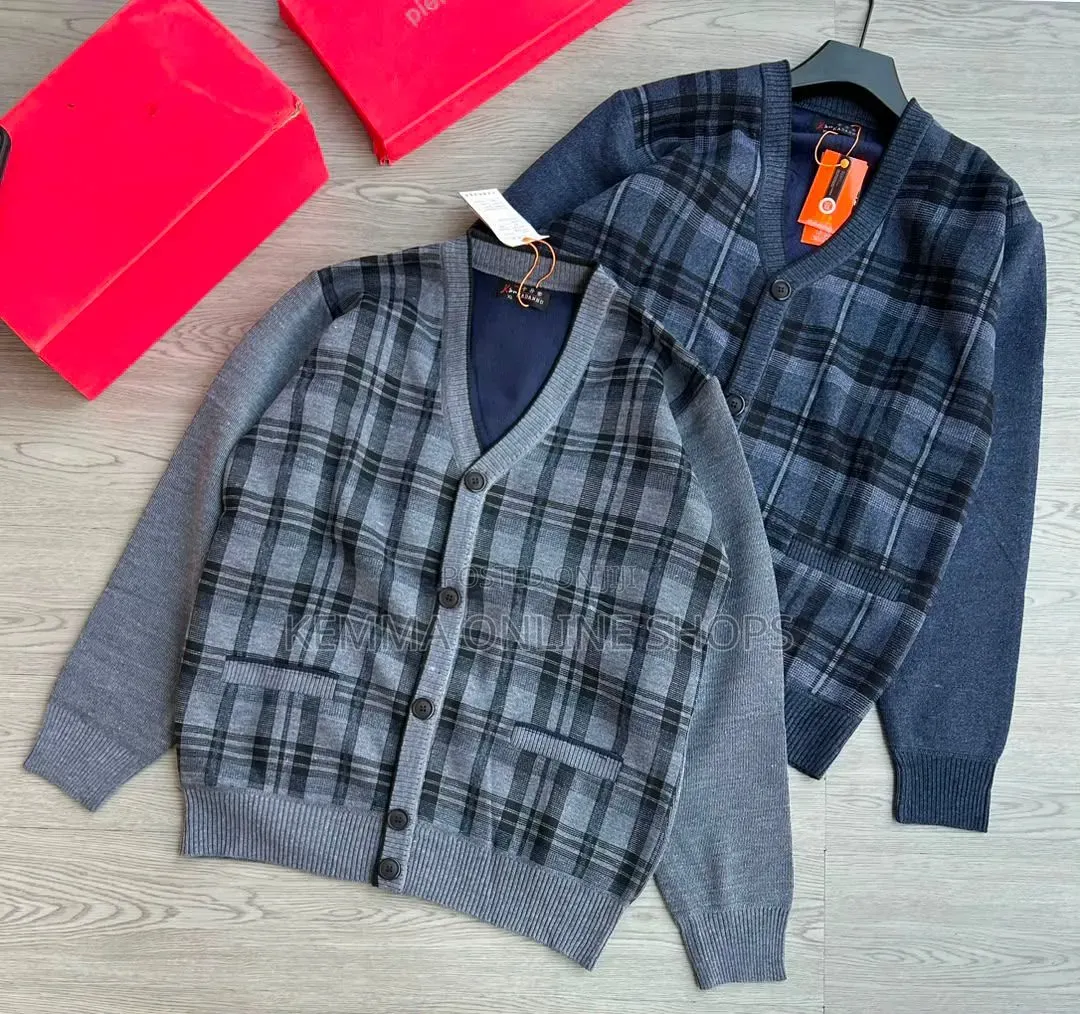 Vneck Button Closure Sweaters