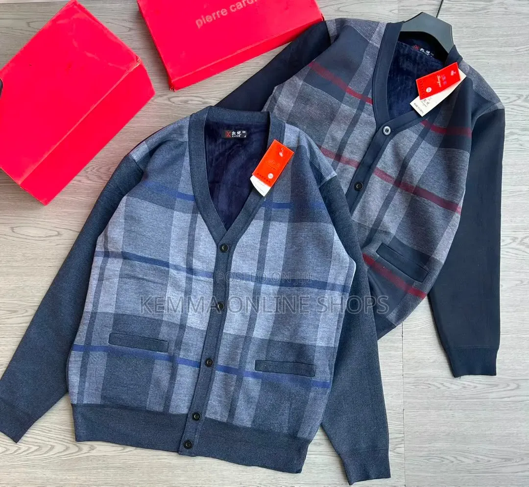Vneck Button Closure Sweaters