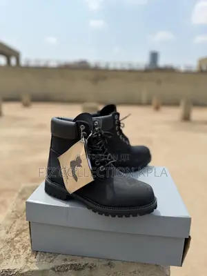 Timberland Premium 6-Inch Black Waterproof Leather Boots