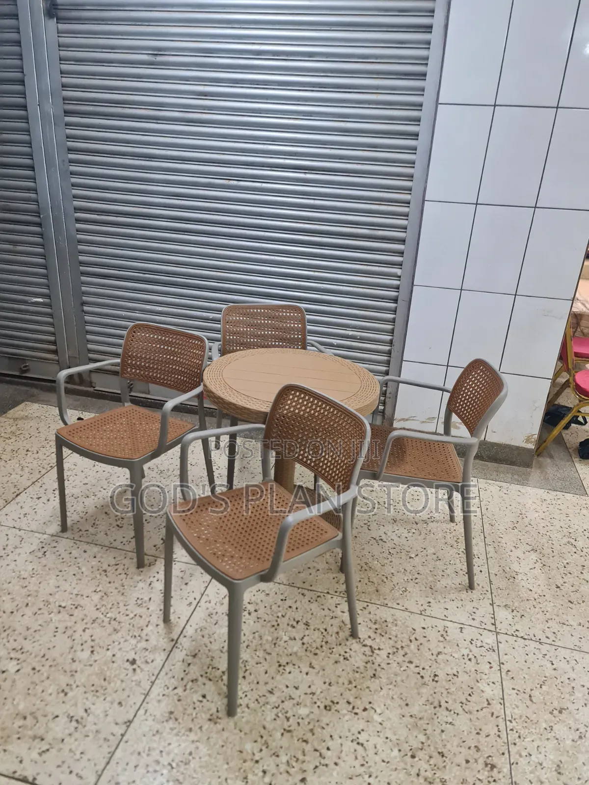Full Set of Plastic Table and Chairs Plastic Table and Chairs