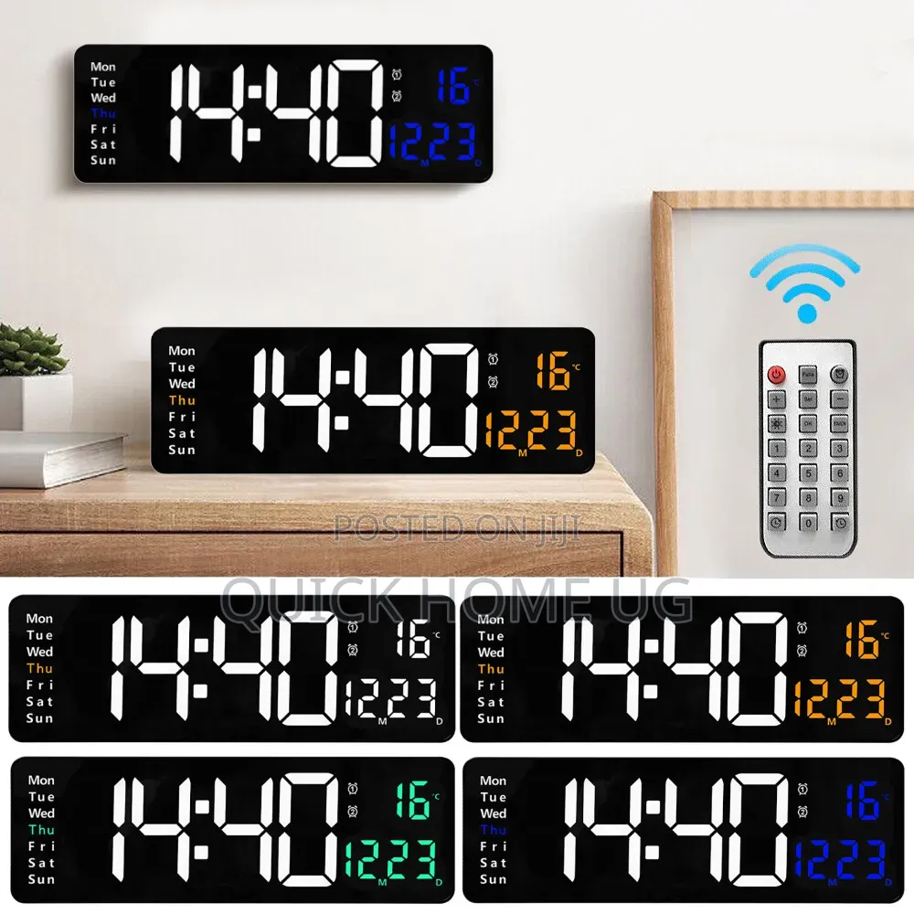 Digital Wall Clock, Digital Clock Led Large Display