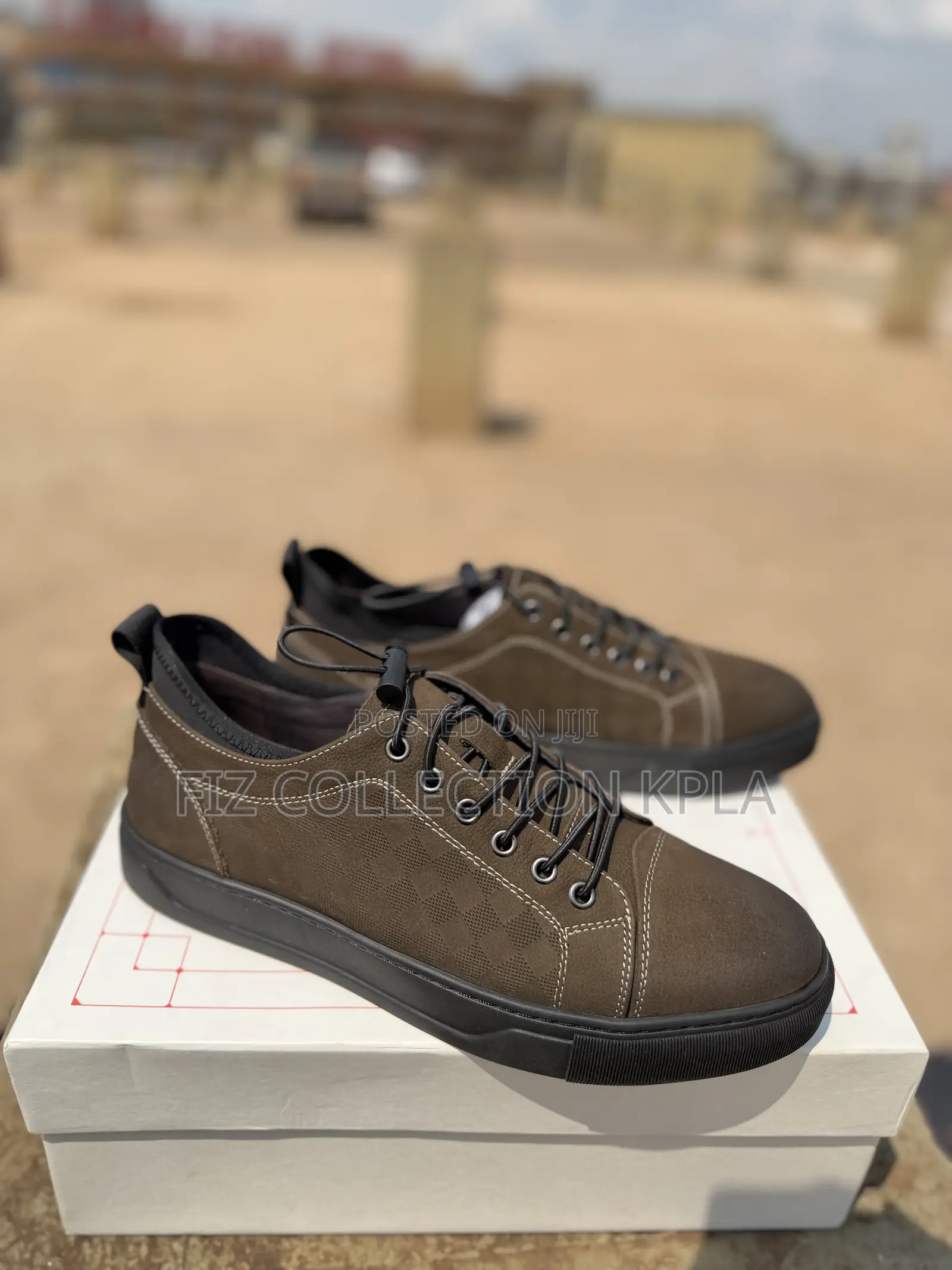 HİSAŞ Brown Nubuck Leather Casual Sneak